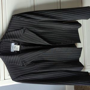 Black pinstriped blazer/jacket